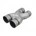 Aluminized Exhaust X Pipe, 3.0"