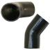 1.75" Silicone 45 Elbow, Black