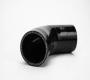 2.5" Silicone 60� Elbow, Black