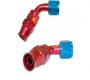 Stainless Steel Line 60� Adaptor, -12 AN Red/Blue