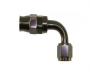 Stainless Steel Line 90� Adaptor, -12 AN Black