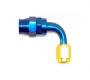 Stainless Steel Line 90� Adaptor, -6 AN Gold/Blue