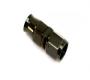 Stainless Steel Line Straight Adaptor, -10 AN Black