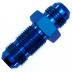 AN Bulkhead Adaptor, -6 AN Blue