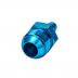 AN to Barbed Fitting Adaptor, -10 AN to 10mm Blue