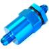 Inline High Flow Fuel Filter, -8 AN, Blue