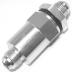 Inline High Flow Fuel Filter, -8 AN, Silver