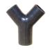 Silicone Y Reducer - 3.0" to 2x 2.5" - Black