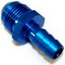 AN to Barbed Fitting Adaptor, -4 AN to 10mm Blue