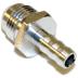 AN to Barbed Fitting Adaptor, -12 AN to 10mm Silver