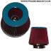 Dual-Cone Air Filter - blue, 3.5" inlet